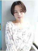 天神【BIRTH】　センターパート前髪なしショートボブ　1