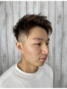 ビューティドレッセヤマノ 池袋パルコ(Beauty Dresse YAMANO) 【メンズカット】グレージュカラー×フェード