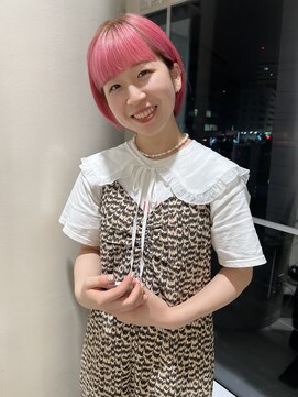 ヌープヘアーアイス(NUUP.hair ici) pink × short bob