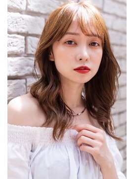 アルテ(ARTE) 【ARTE表参道/青山】顔まわりレイヤーセミロング×透明感カラー