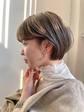 美ららジャパン(JAPAN) 【透明感たっぷり＊】やわらかベージュ×まるみショート