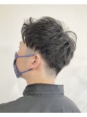 刈り上げツーブロック　メンズショート