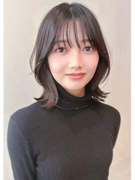 ルエ(rue) 大人可愛い20代30代40代小顔ウルフレイヤーボブ丸みショートボブ