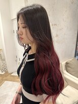 ジーナ 天神西通り(Zina) dark red × gradation color【REONA】