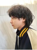 クセ毛を活かした2ブロックマッシュウルフ！！