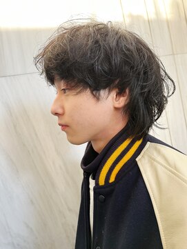 オーパスクリエ (OPUS CREER) クセ毛を活かした2ブロックマッシュウルフ！！