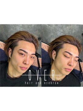 オーバー(OVER) #下関#眉毛サロン#メンズ#眉毛#下関メンズ#メンズ眉毛サロン