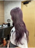 ラベンダーカラーにエクステ80本