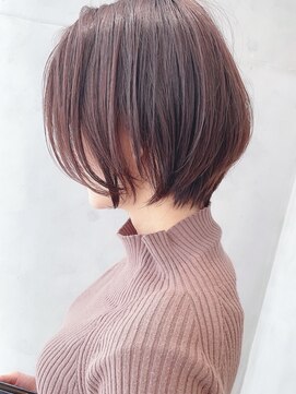 セイドット オモテサンドウ(Say. omotesando) say.黒髪ショートボブルフネビージュ小顔ワンレンミルクティー