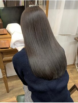 アンダーバーホワイト モデ 富田林店(_WHITE mode) 髪質改善ミルクティーベージュレイヤーカット