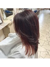 カフェアンドビューティー エスト 越谷(cafe&beauty est) エアリーミディアムスタイル