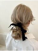 カジュアルなヘアアレンジ