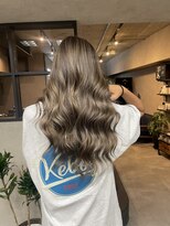 サニー 渋谷(SUNNY) アプリコットオレンジ、ホワイトブロンド、ロングレイヤー