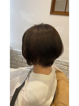 ミルク(MILK) ショートボブ×くびれショート×グレージュ 30代40代50代