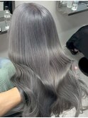 15452ブリーチ＆ダブルカラーニュアンスカラーレイヤーロング