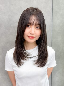 ロンド ブランシュ 錦糸町北口(Lond blanche) ミニウルフレイヤーカット顔周りカット前髪カット韓国ロング