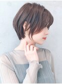Say.オリーブベージュショートショートボブひし形ボブ表参道