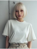 韓国ブロンド/ショートボブ/ホ韓国ブロンド