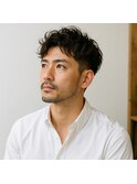 大人ツーブロックニュアンスパーマ 20代 30代 40代 50代 60代