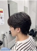 MEN'S HAIR/フェザーウルフ/松戸駅/刈り上げセンターパート
