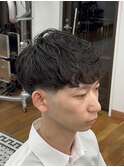 MEN'S HAIR/テーパーフェード/ニュアンスパーマ/表参道駅