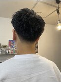メンズカットフェードテーパーフェードスパイキーショート