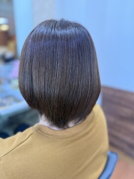 アークスヘアー 髪質改善トリートメントハイライトグレージュ白髪染め