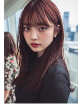 ダル 渋谷/表参道(DAL.)&nbsp;顔周りカットハッシュカットダークブラウンワンホンレイヤー韓国