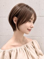グリッター(GRITTERs)&nbsp;【横顔美人】丸みショート×ナチュラルブラウン