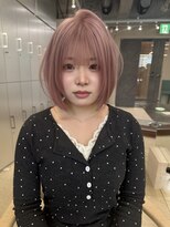Maison cope'u 梅田 ブリーチ/ケアブリーチ/ブリーチデザイン/ブリーチカラー&nbsp;ピンクベージュ