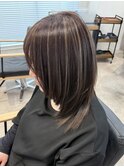 白髪ぼかしハイライト/細めハイライト