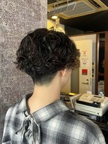 エイム ヘア デザイン 町田店(eim hair design)&nbsp;強めツイストスパイラルパーマ×刈り上げマッシュ/町田