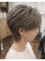 ロミー(Romy)&nbsp;メンズウルフ/シルバーグレージュ/ハイトーン/高円寺