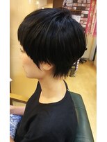 エクラート イーリス 高田馬場店(ECLART IriS)&nbsp;≪高田馬場美容室≫丸みのある黒髪ベリーショート♪