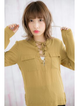 ミック ヘアアンドビューティー 大山店(miq  Hair&Beauty) グラデーションカラー☆外ハネカール外国人風ボブウルフc1