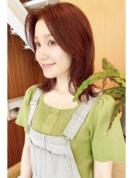 イーズ 鎌倉(e's) 《 e's イーズ鎌倉》秋冬深み暖色カラー×大人ミディアム