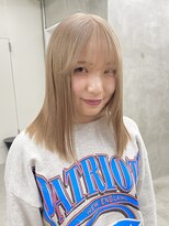 ソーコ 渋谷(SOCO)&nbsp;ミルクティーベージュカラーケアブリーチダブルカラー髪質改善