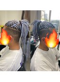 ツーブロbraids