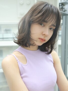 エムスラッシュ アヴェダ 自由が丘(M.SLASH AVEDA) アッシュオリーブ/ミックスカール/ミディアムレイヤー/自由が丘