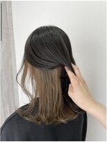 シエル 立川店(CIEL) インナーカラー×ミルクティーベージュ【CIEL×maki】