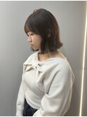 チョコレートカラー/艶髪/顔周りカット/天神韓国ヘア