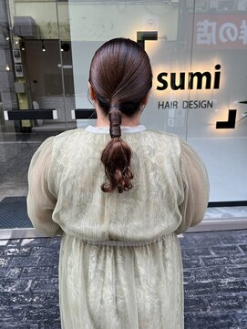 スミ(sumi) tight arrange/ツヤ系ヘアセット