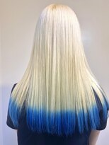 リリー シブヤ(Lilly shibuya)&nbsp;【Lilly渋谷】#ブリーチ#ブルー#エンドカラー#裾カラー#韓国