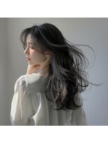 ヘア ケア オディール(Hair Care Odile) 【デザインカラー/イヤリング＆フェイスメッシュ】グレーカラー