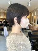 大人なショートボブ×グレージュ