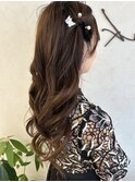 ダウンアレンジ/韓国風／巻き下ろし/結婚式