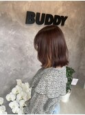 ナチュラルボブインナーオレンジ