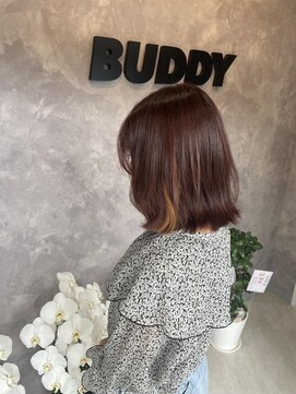 バディ(BUDDY) ナチュラルボブインナーオレンジ