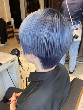 ヘアリゾート粋 ティガ 池袋店(tiga) マッシュショート/ブリーチ/シルバーパープル