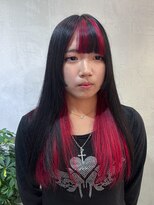 ロンドエニカ 大宮(Lond enika)&nbsp;デザインカラーアッシュカラーレイヤーロンググレーブリーチ大宮